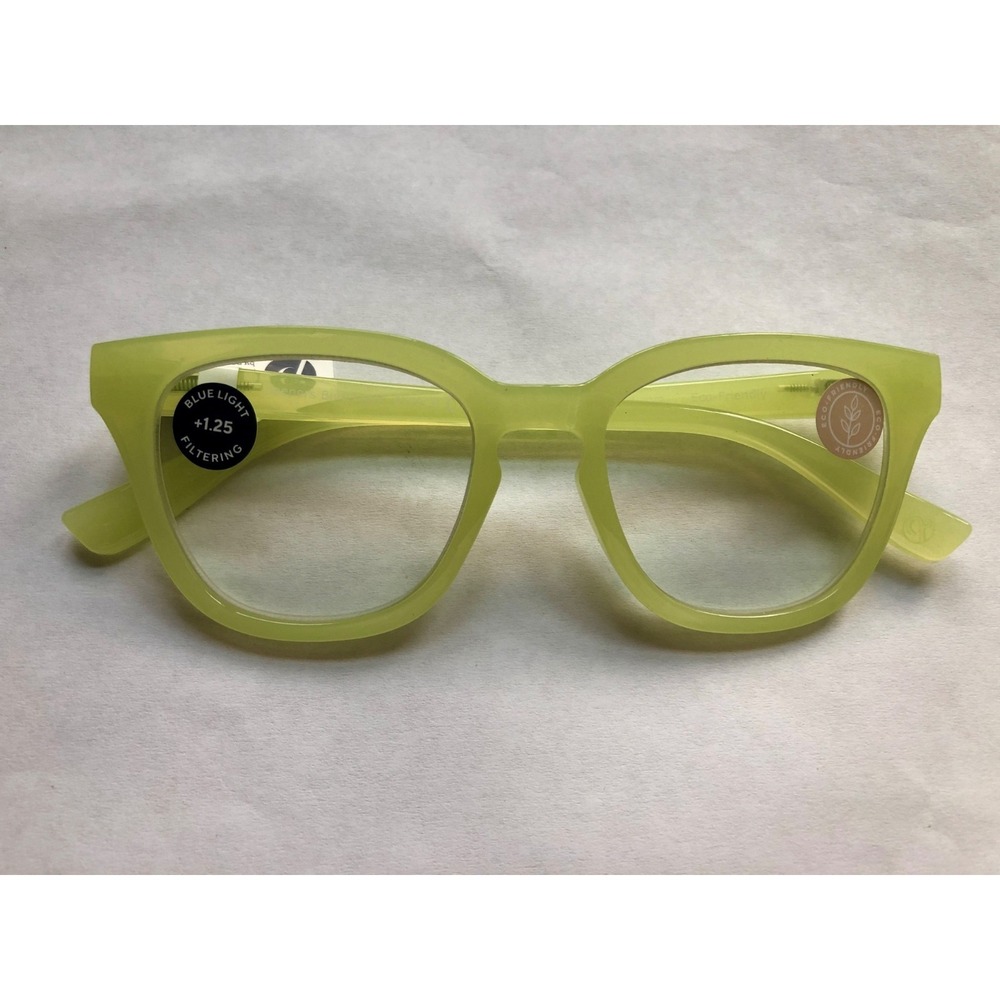 NEW NOLA MATCHA PEEPERS BLUE LIGHT READING GLASSES +1.25